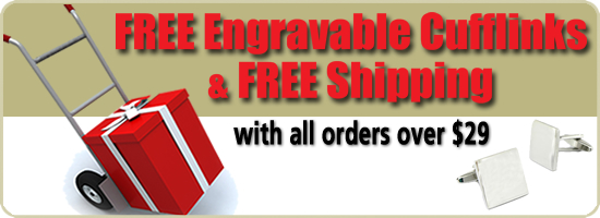 Free Cufflink GIFT & Free Shipping