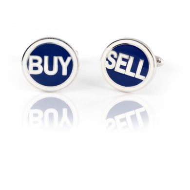Buy and Sell Traders Cufflinks