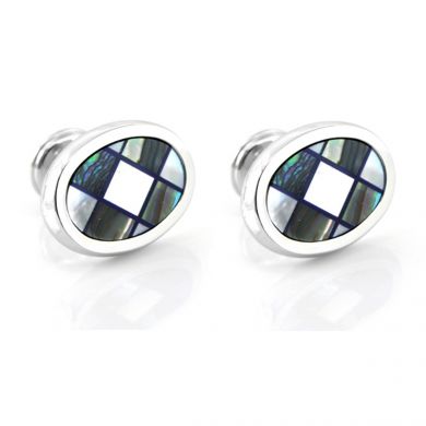 Abalone and Mother of Pearl Cuff Links