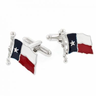 Waving Texas Flag Cufflinks