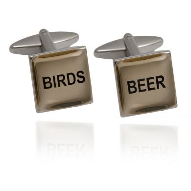 Beer & Birds Cufflinks