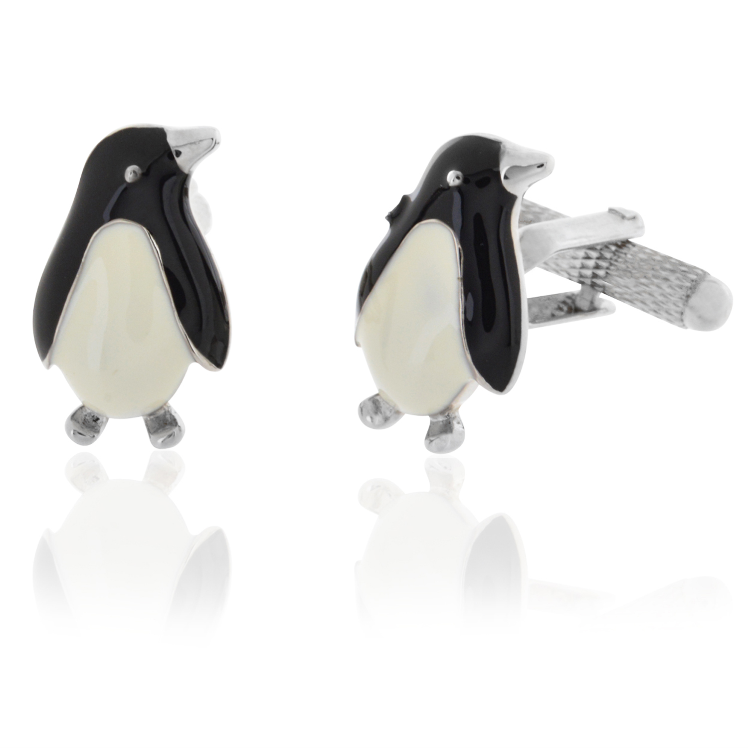 Black & White Penguin Cufflinks Cufflinks Depot