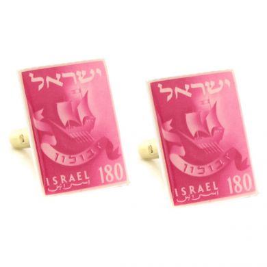 Twelve Israel Tribes Zebulon Stamp Cufflinks