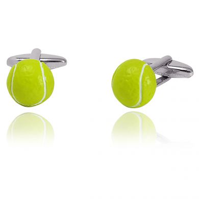 Green Tennis Ball Cufflinks