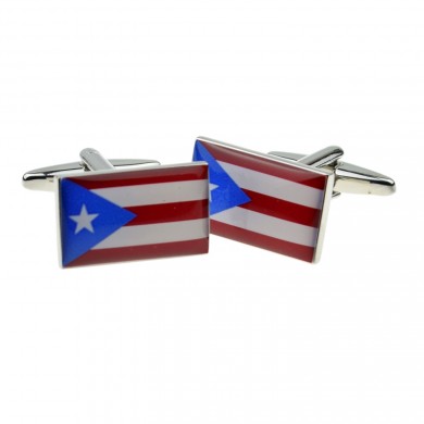 Puerto Rican Flag Cufflinks