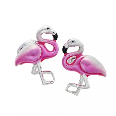 Pink Flamingo Cufflinks