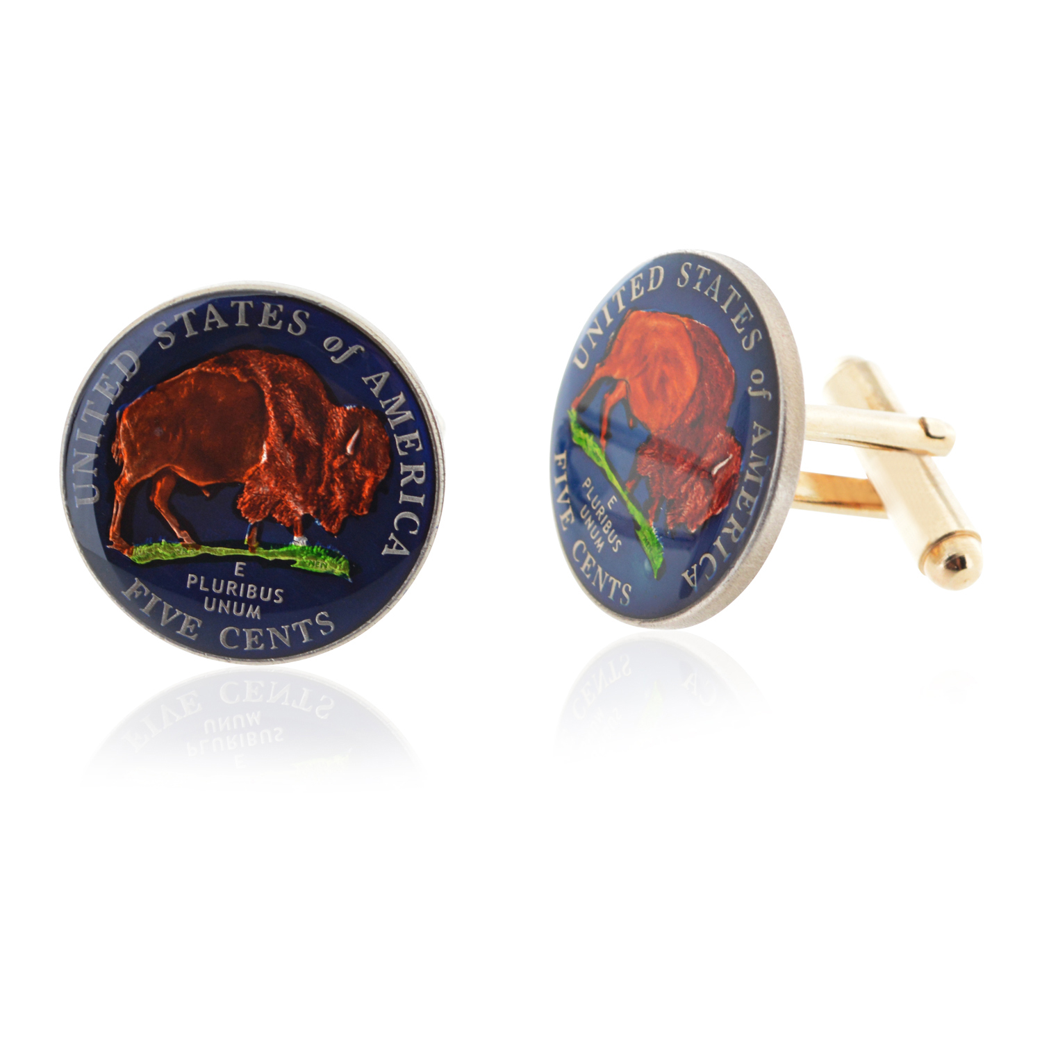 New Buffalo Nickel Cufflinks (U.S.A) Cufflinks Depot