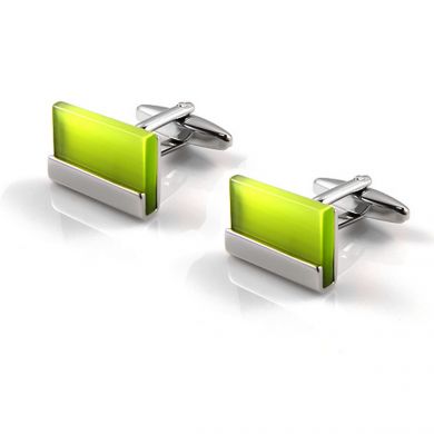 Light Green Bar Cuff Links