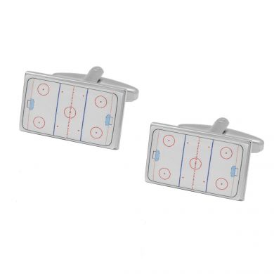 Ice Hockey Rink Cufflinks
