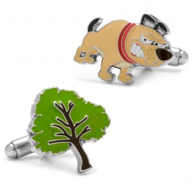 Barking up the Wrong Tree Cuff Links