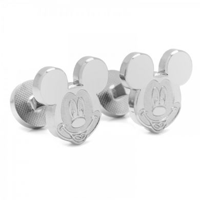 Disney Silvertone Mickey Mouse Cufflinks