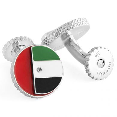 UAE Rotating Flag Cufflinks