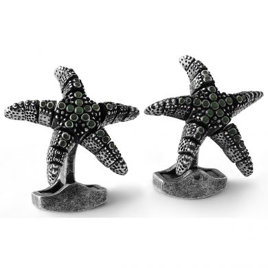 Grey Starfish Cufflinks