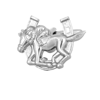Racehorse cufflinks