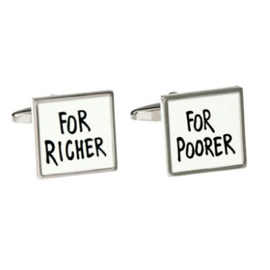 For Richer, For Poorer Cufflinks