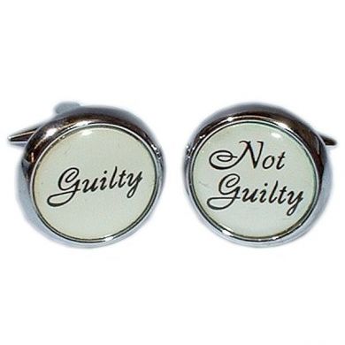 Guilty Not Guilty Cufflinks