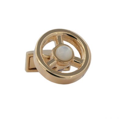 Rose Gold MOP Steering Wheel Cufflinks