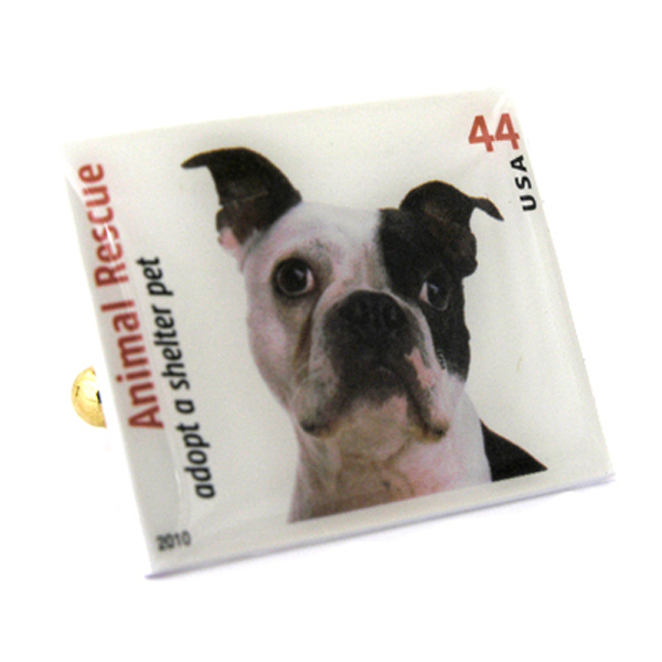 boston terrier cufflinks
