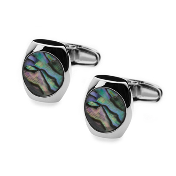 abalone cufflinks