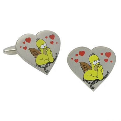 Homer Simpson Valentine Cufflinks