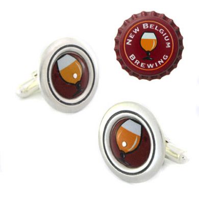 Recycled Bottle Top Cufflinks