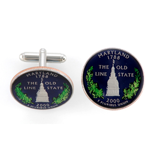 Maryland Quarter Cufflinks Cufflinks Depot