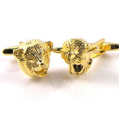 Gold Bull and Bear Cuff links
