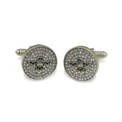 Crystals With Bee Cufflinks