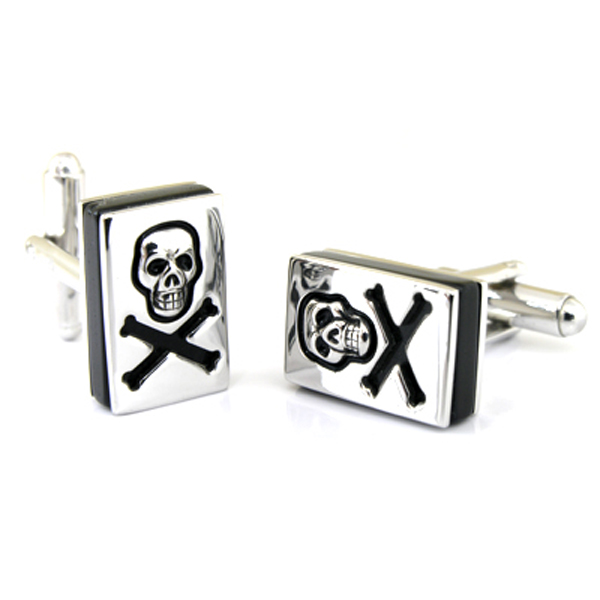 jan leslie skull cufflinks