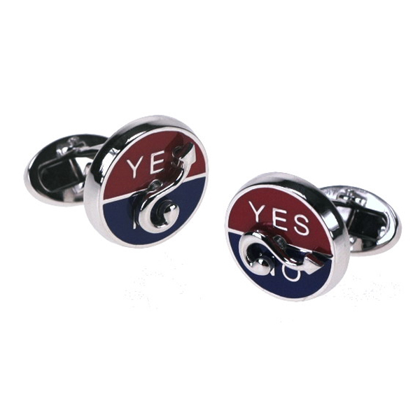 YesNo Spinning Cufflinks Cufflinks Depot