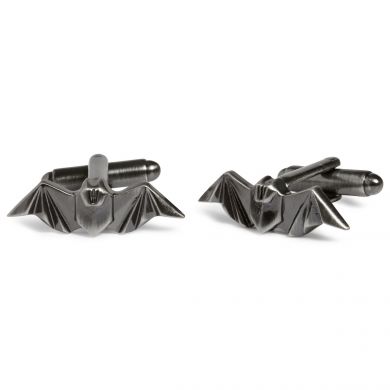 Gunmetal Origami Bat Cufflinks