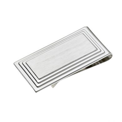 Stepped Bordered Engravable Money Clip Stepped Bordered Engravable Money Clip
