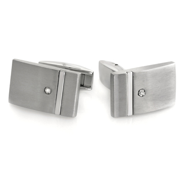 Polished Stainless Steel Engravable Cufflinks Cufflinks Depot