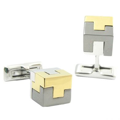 Puzzle Block Cufflinks
