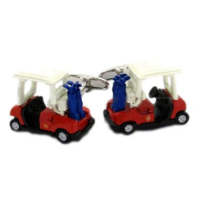 Colored Golf Cart Cufflinks