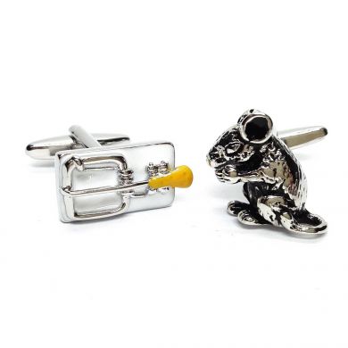 Mousetrap and Mouse Cufflinks