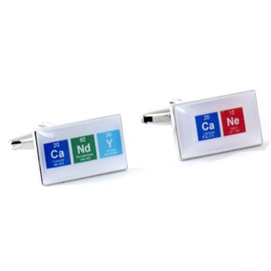 Candy Cane Chemical Table Cufflinks