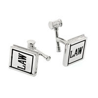 Law Book and Gavel Cufflinks