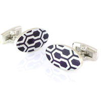 Sterling Honeycomb Cufflinks