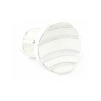 Sterling Circle Wave Cufflinks