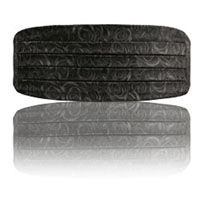 Grey Rose Cummerbund