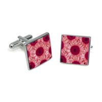 Pink Sunflower Cufflinks