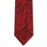 Red Rose Necktie