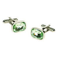 Chrysolite Crystal Cufflinks