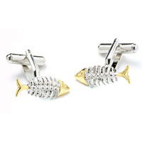 Fish Skeleton Cufflinks