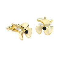 Gold Propeller Cufflinks