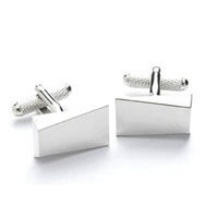 Geometric Engraved Cuff Links