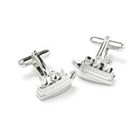Ship or Cruise Liner Cufflinks