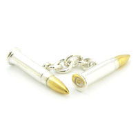 Sterling & 18Kt Vermeil Bullet Cufflinks