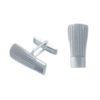 Sterling Chef Hat Cufflinks